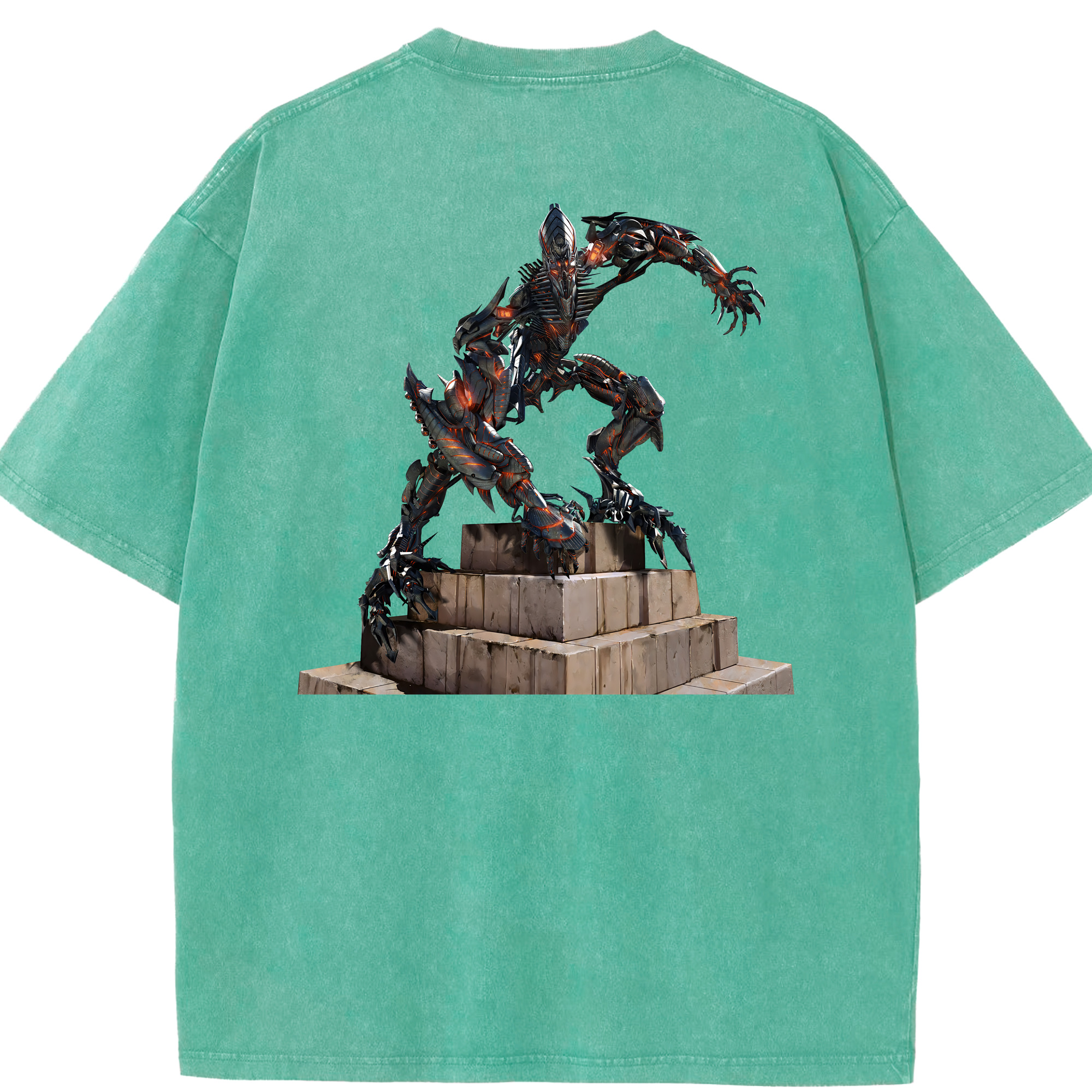 （画像用） Transformers トランスフォーマー 綿100% ヴィンテージ風 半袖Tシャツ（背面プリント）